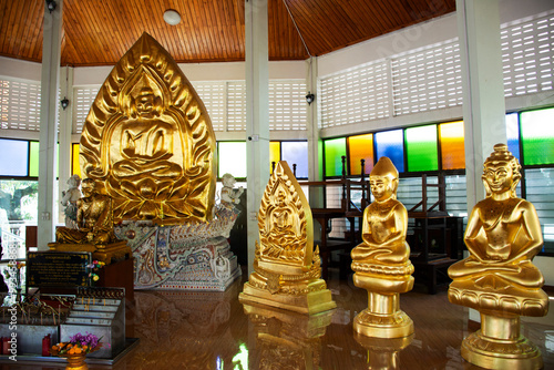 Ancient buddha for thai people travelers travel visit respect praying blessing buddha wish mystical holy deity angel of Wat Klang Bang Kaew at Nakhon Chai Si on May 24, 2024 in Nakhon Pathom, Thailand photo