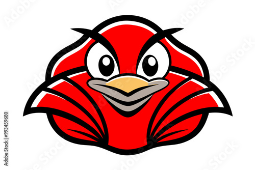 Clam head mascot design vector