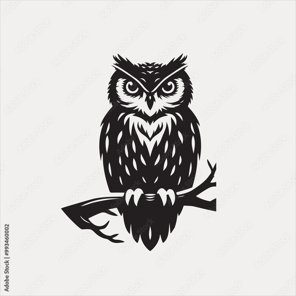 Owl vector illustration and brid Owl vector illustration and brid