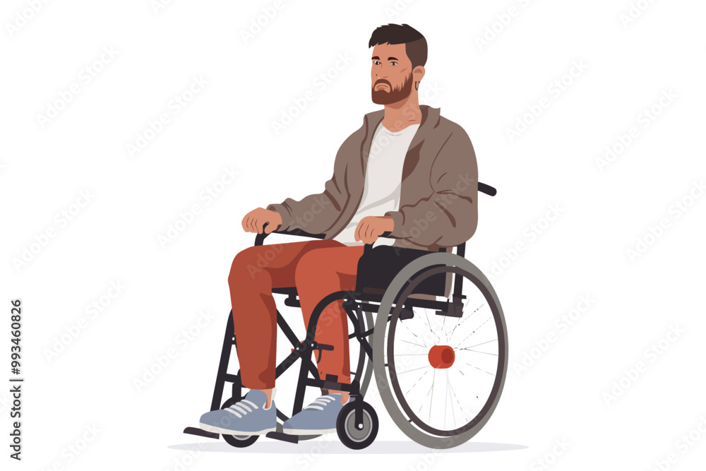 frustrated person in wheelchair isolated frustrated person in wheelchair isolated