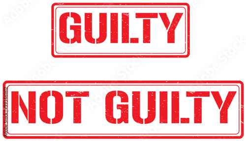 guilty sign with grunge effect,rectangle rubber stamp. vector seal