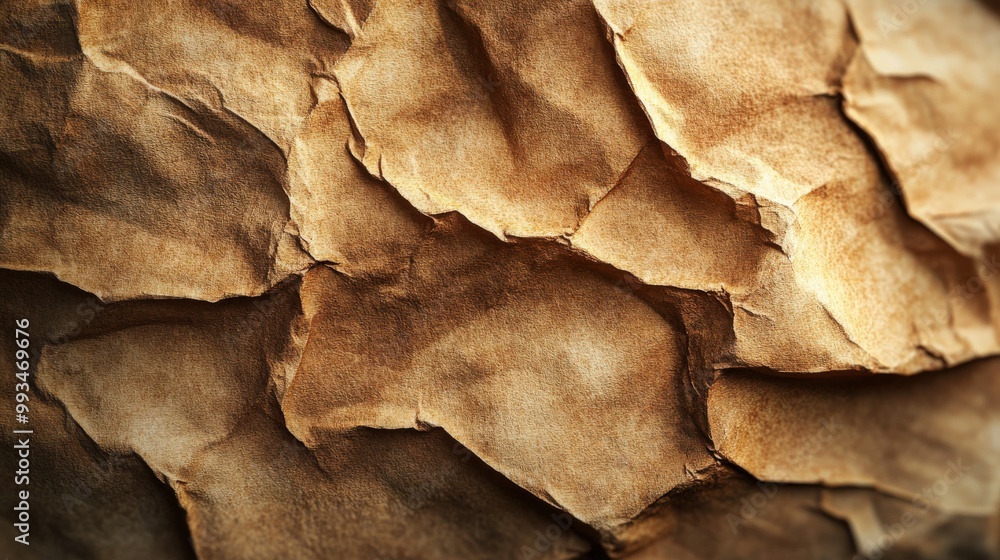 High-resolution crumpled stained paper texture High-resolution crumpled stained paper texture
