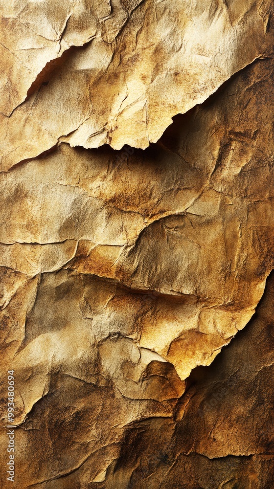 High-resolution crumpled stained paper texture High-resolution crumpled stained paper texture