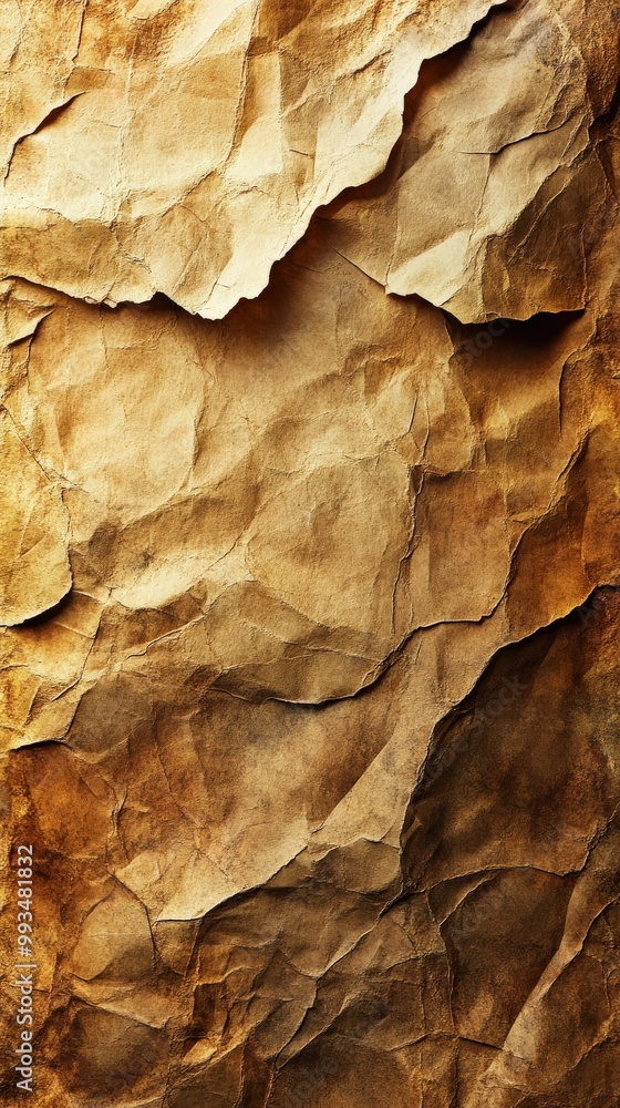 High-resolution crumpled stained paper texture High-resolution crumpled stained paper texture