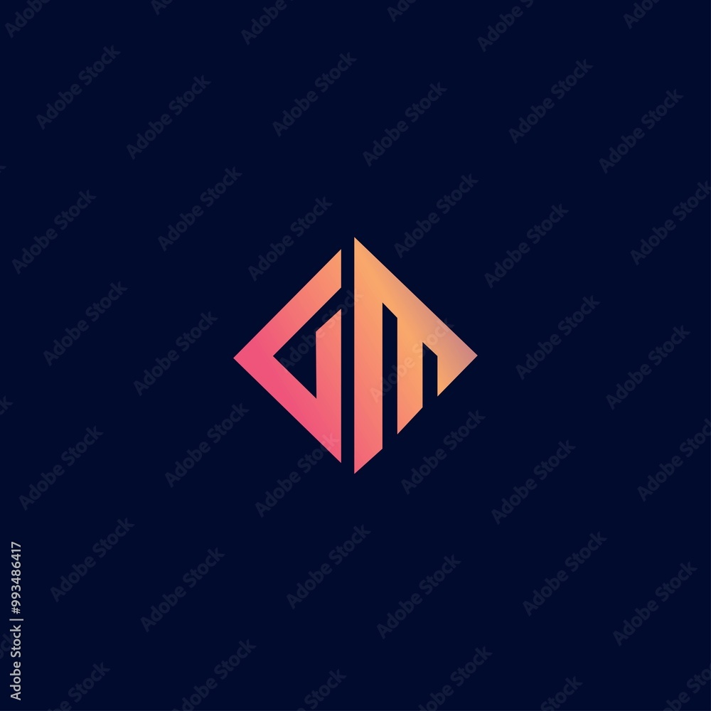 GM build linked logo design GM build linked logo design
