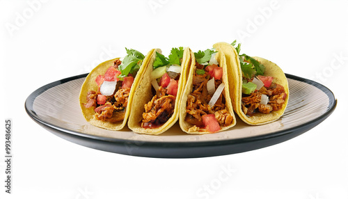 Delicious Mexican Tacos on a Plate