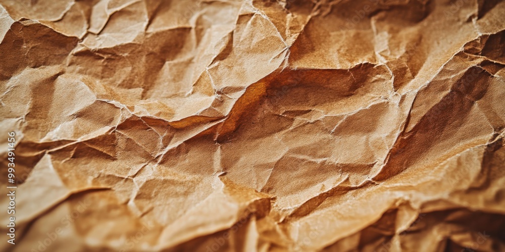 High-resolution crumpled stained paper texture High-resolution crumpled stained paper texture