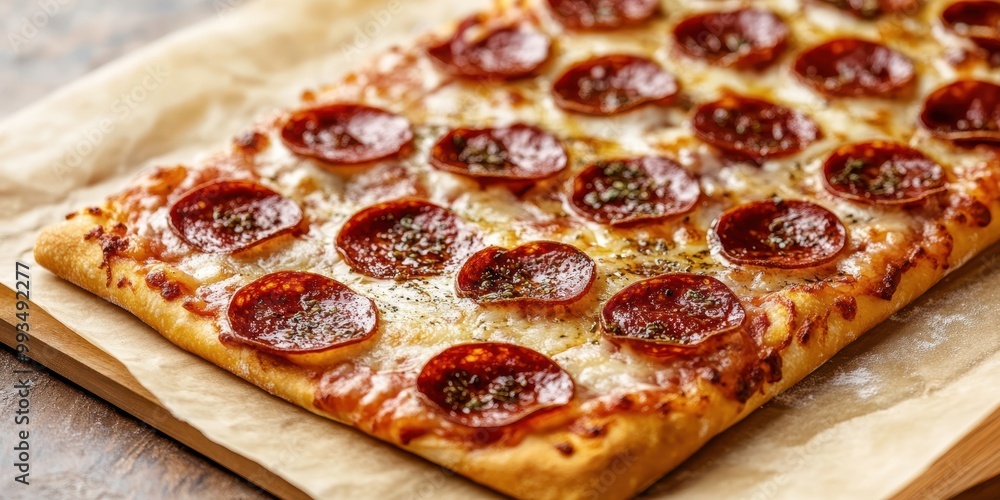 Delicious pepperoni pizza with crispy crust, perfect for sharing at parties or enjoying a cozy night in. Delicious pepperoni pizza with crispy crust, perfect for sharing at parties or enjoying a cozy night in.