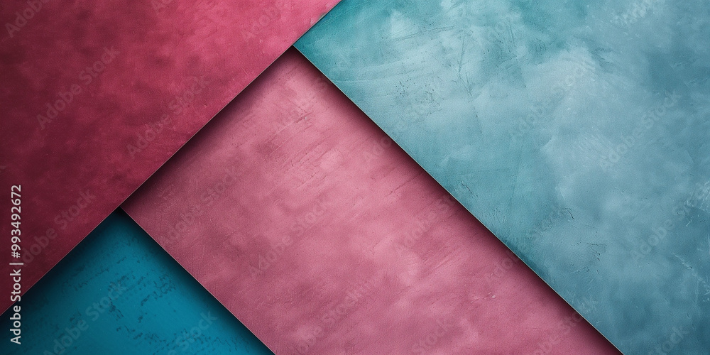 Abstract geometric composition with intersecting rectangles in burgundy and teal. The sharp contrast between colors and clean lines create a modern, sophisticated look. Abstract geometric composition with intersecting rectangles in burgundy and teal. The sharp contrast between colors and clean lines create a modern, sophisticated look.