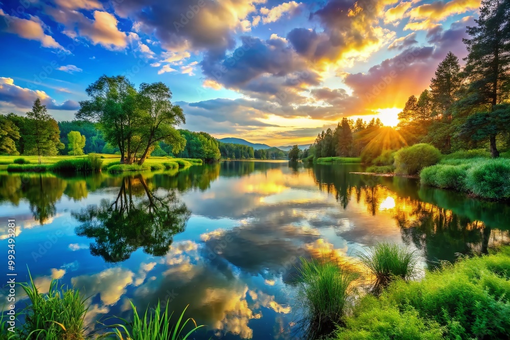 Serene Landscapes Featuring Tranquil Waters, Lush Greenery, and Peaceful Natural Scenery Serene Landscapes Featuring Tranquil Waters, Lush Greenery, and Peaceful Natural Scenery