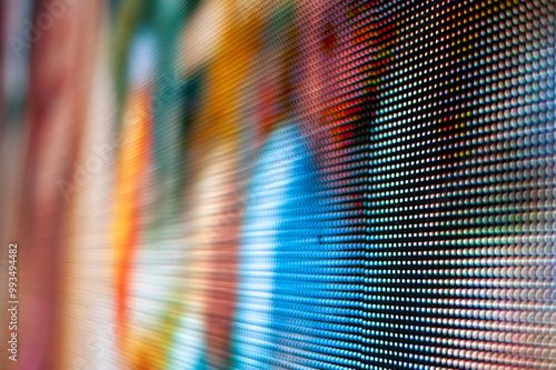 abstract led screen of a tv