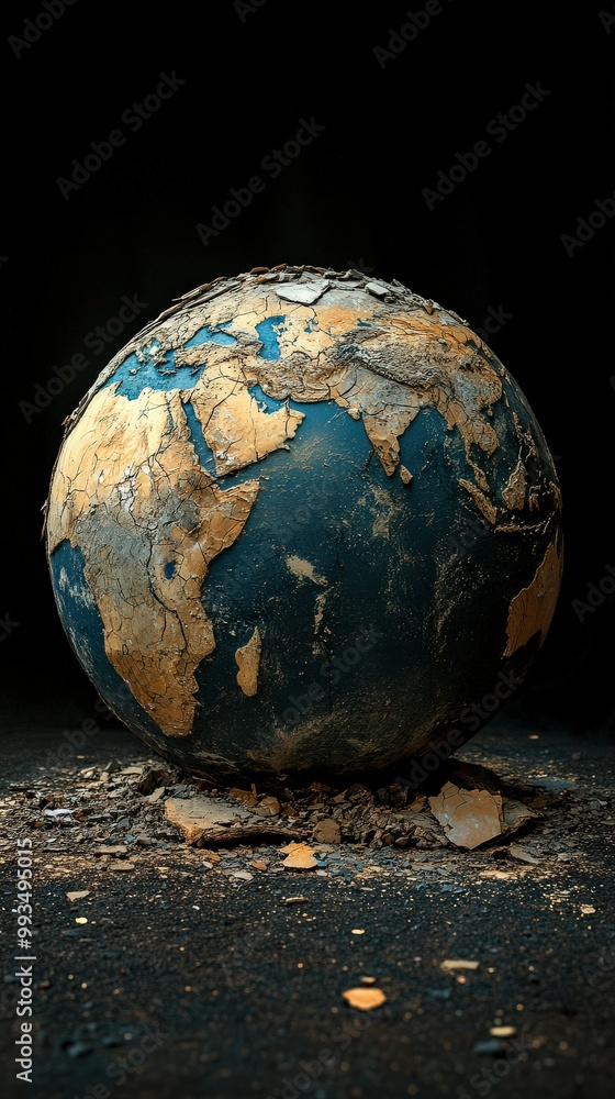 Realistic Earth horizon expanding across Realistic Earth horizon expanding across