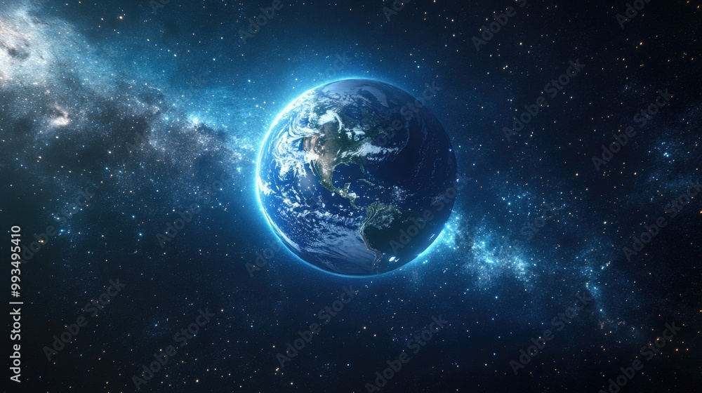 Illustration of planet Earth with a wireless connection icon on it. Illustration of planet Earth with a wireless connection icon on it.