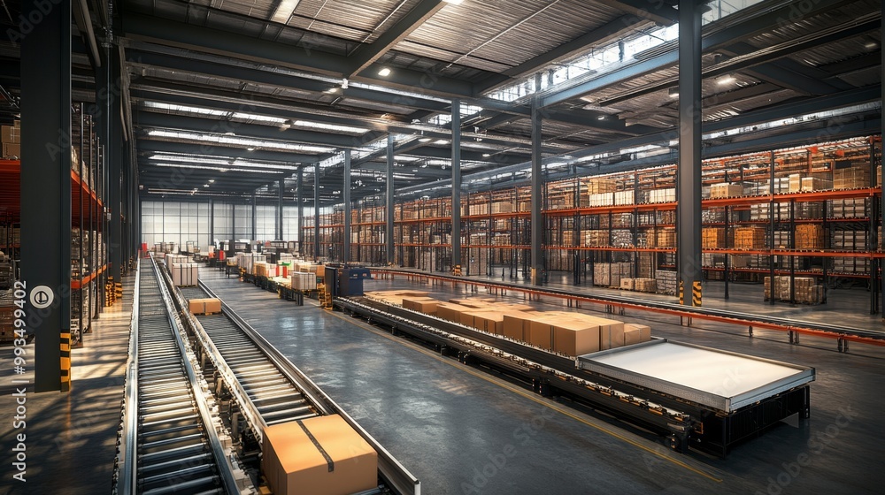 Warehouse Conveyor System. Warehouse Conveyor System.