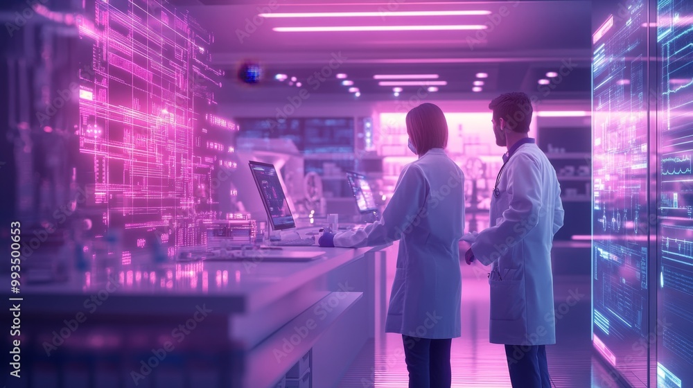 Scientists Analyzing Data.