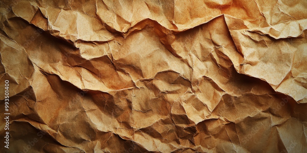 High-resolution crumpled stained paper texture High-resolution crumpled stained paper texture