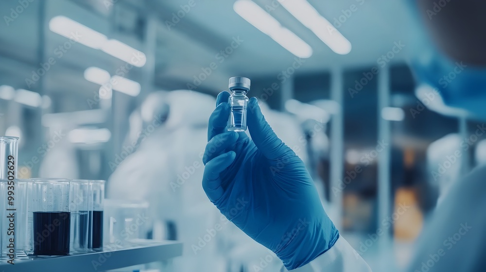 Bioengineered Enzymes in High-Tech Biotechnology Facility Bioengineered Enzymes in High-Tech Biotechnology Facility