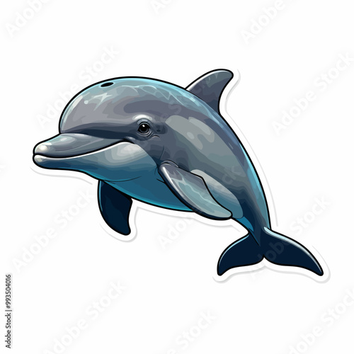 dolphin isolated on white