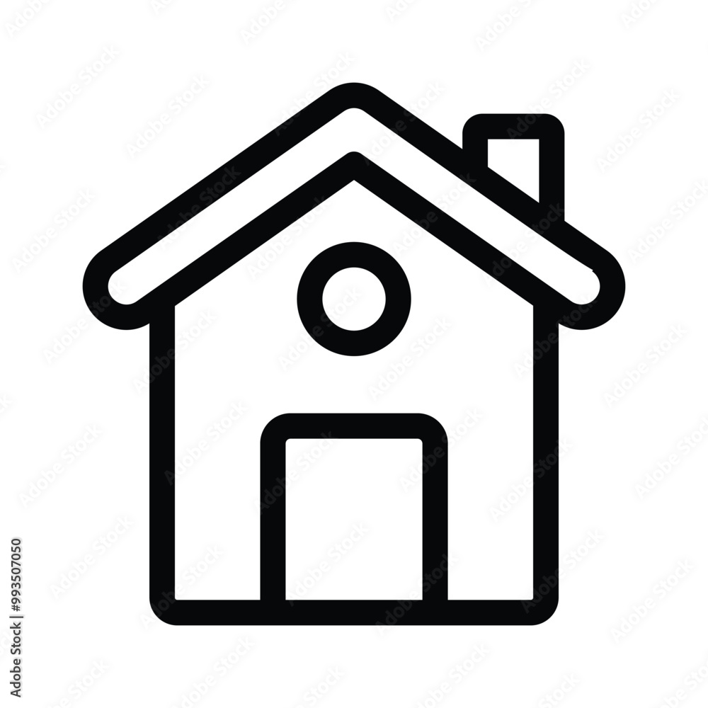 An icon of home in modern style, premium vector An icon of home in modern style, premium vector