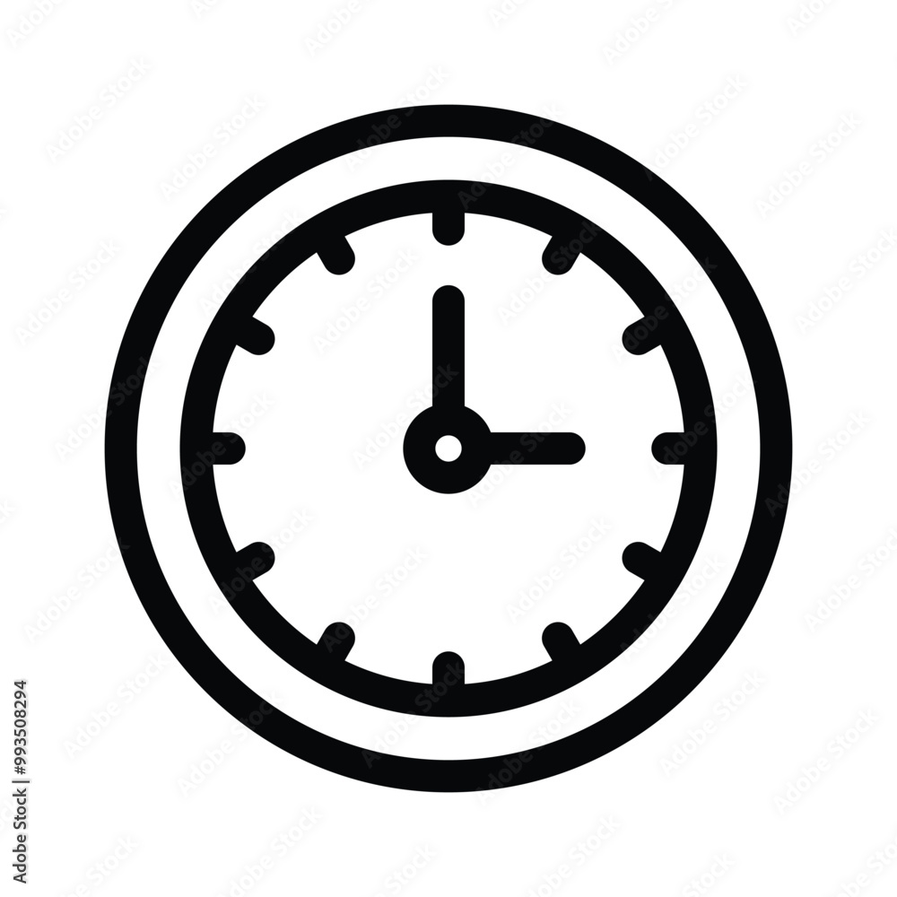 Amazing icon of clock in modern design style Amazing icon of clock in modern design style