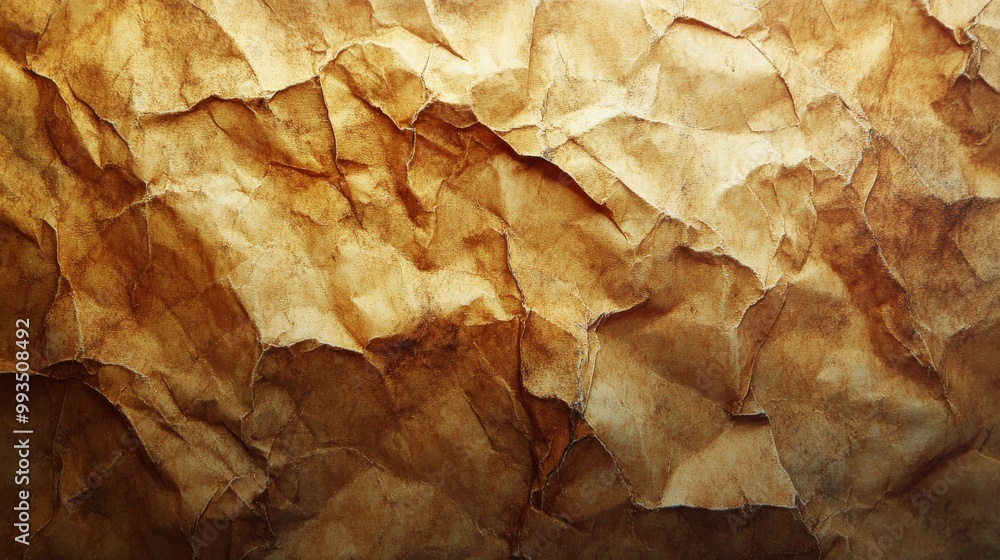 High-resolution crumpled stained paper texture High-resolution crumpled stained paper texture