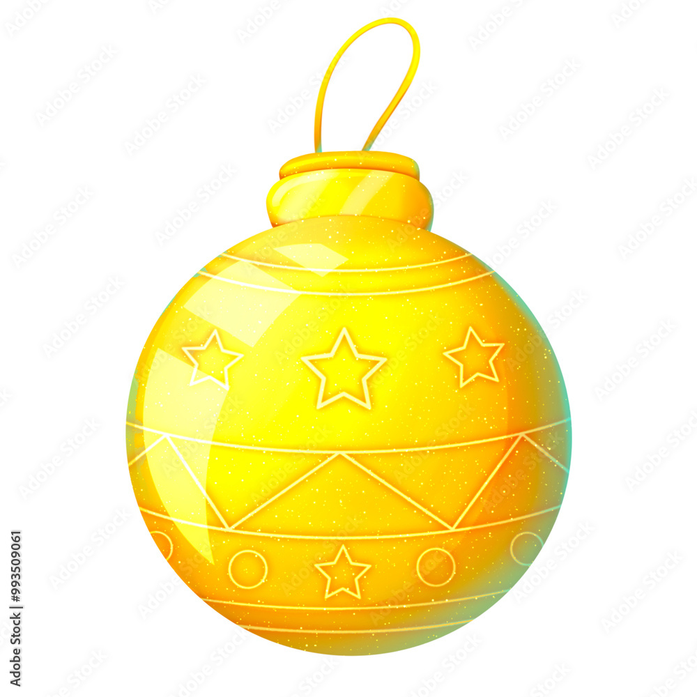 Christmas Shiny Gold Ball Ornament Christmas Shiny Gold Ball Ornament