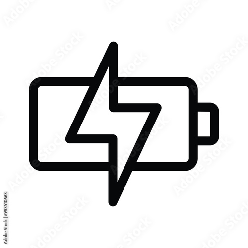 Charging battery vector icon design in trendy style