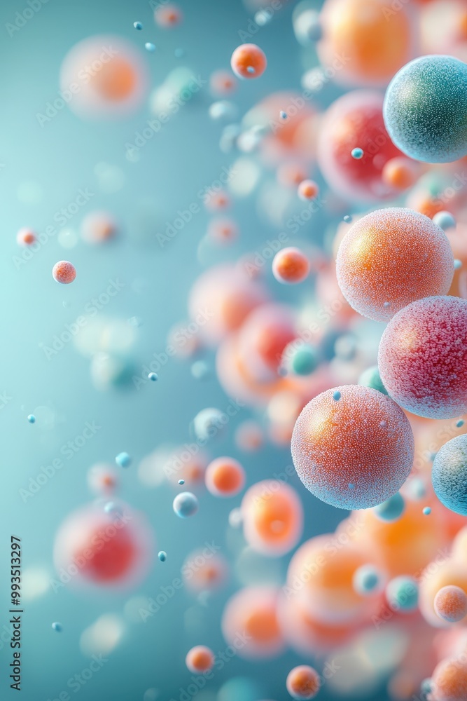 Vibrant and colorful abstract spheres float gracefully against a soft background, creating a visually stunning representation of imagination and creativity. Vibrant and colorful abstract spheres float gracefully against a soft background, creating a visually stunning representation of imagination and creativity.