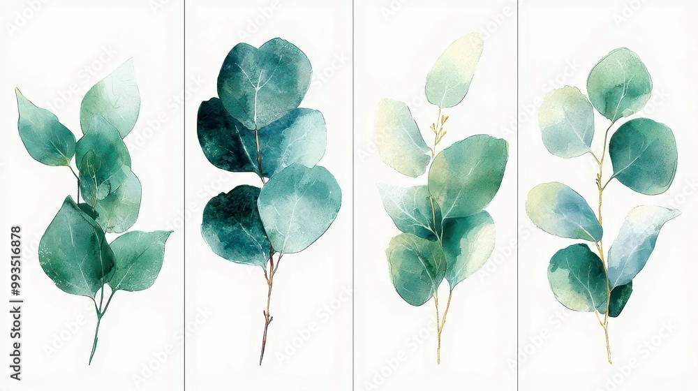 Eucalyptus Elegance Wedding Invitation, a beautifully designed watercolor wedding logo featuring lush eucalyptus leaves, perfect for creating a charming and inviting atmosphere. Eucalyptus Elegance Wedding Invitation, a beautifully designed watercolor wedding logo featuring lush eucalyptus leaves, perfect for creating a charming and inviting atmosphere.