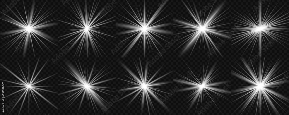 Light effect set. Glow isolated white transparent light effect set, lens flare, explosion, glitter, dust, line, sun flash, spark and stars, spotlight, curve twirl. Sunlight, abstract special effect. Light effect set. Glow isolated white transparent light effect set, lens flare, explosion, glitter, dust, line, sun flash, spark and stars, spotlight, curve twirl. Sunlight, abstract special effect.