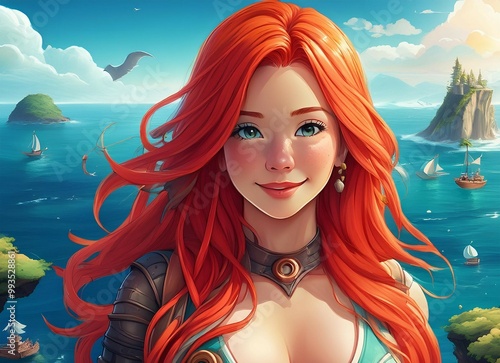 Beautiful girl on the beach