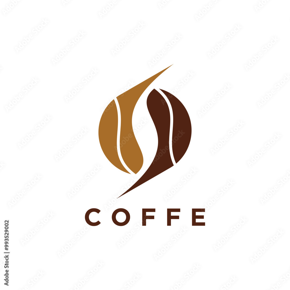Coffe icon vector logo design with creative concept Premium Vector Coffe icon vector logo design with creative concept Premium Vector