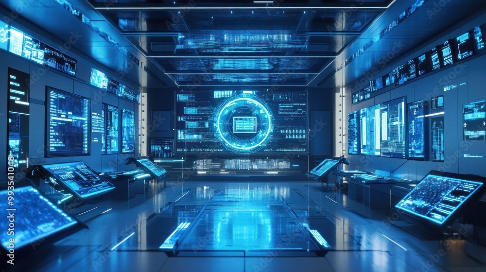 Futuristic Control Room Futuristic Control Room