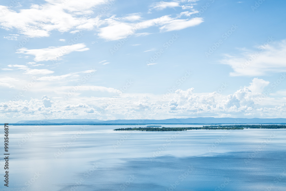 Beautiful lake and forest in nation park. nature background Beautiful lake and forest in nation park. nature background