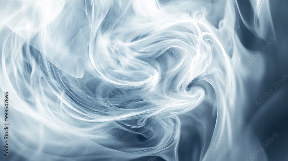 Fototapeta premium Enigmatic Smoke Spirals: Abstract Organic Shapes in Mysterious Forms