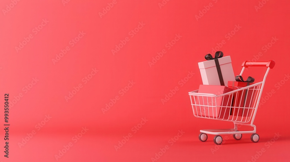 Bundle deals for Black Friday, highlighted items, 3D illustration, copy space for text, Bundle deals for Black Friday, highlighted items, 3D illustration, copy space for text,
