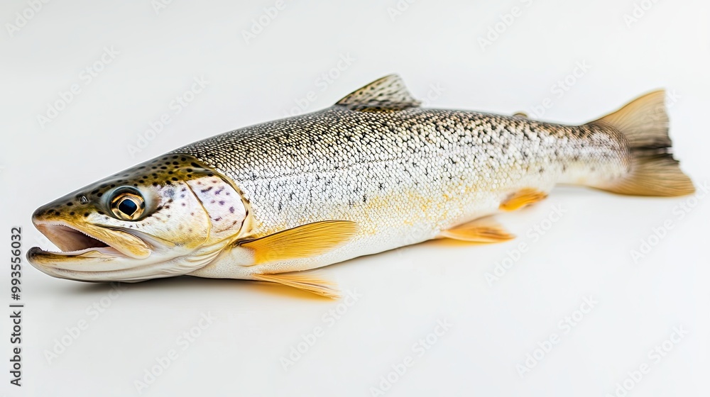 Trout isolated on white background Trout isolated on white background