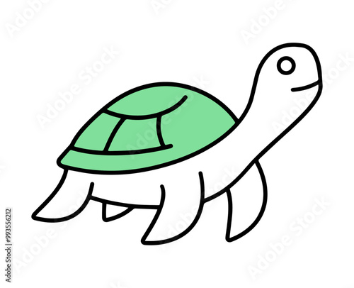 Żółw ilustracja ikona