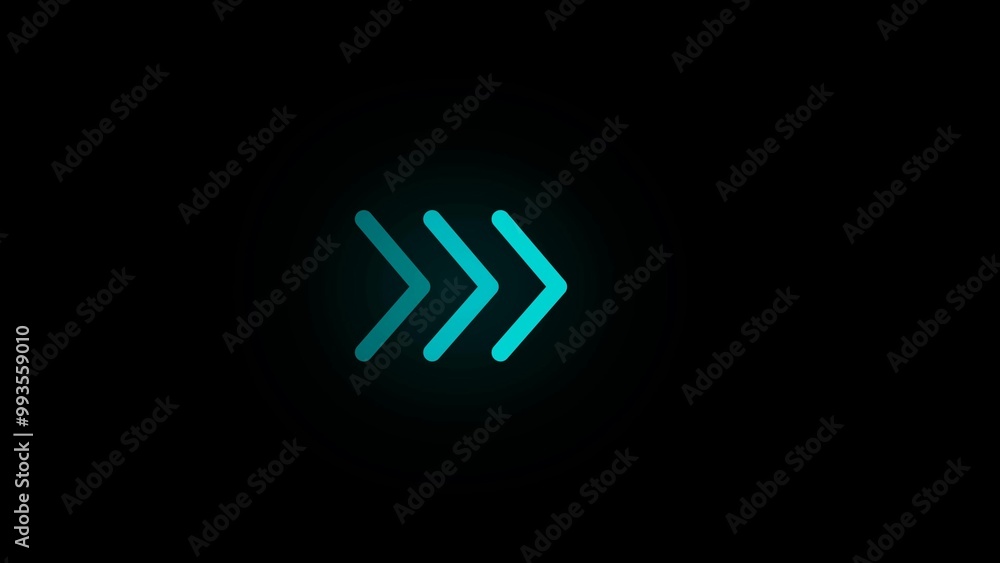 Banner showing four steps arrow with blue color Banner showing four steps arrow with blue color