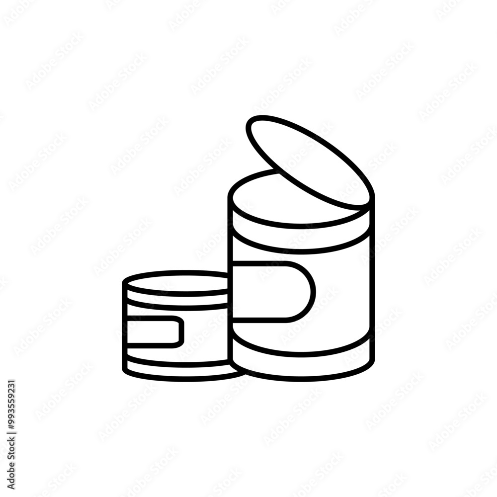 Canned Food icon vector design templates simple and modern concept Canned Food icon vector design templates simple and modern concept