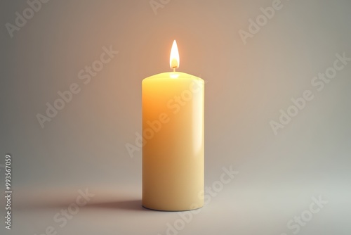 Wallpaper Mural Premium Quality Candle Image for Decorative and Aromatherapy Uses isolated on White Background Torontodigital.ca