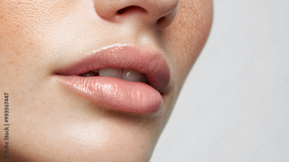 © Oksana_Latysheva - Close up view of beautiful woman lips. Fashion make up, beauty injections concept, cosmetology © Oksana_Latysheva - Close up view of beautiful woman lips. Fashion make up, beauty injections concept, cosmetology