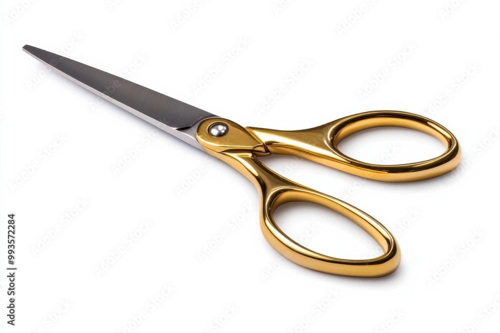 Premium Quality Fabric Scissors for Tailoring and Crafting Precision isolated on White Background Premium Quality Fabric Scissors for Tailoring and Crafting Precision isolated on White Background