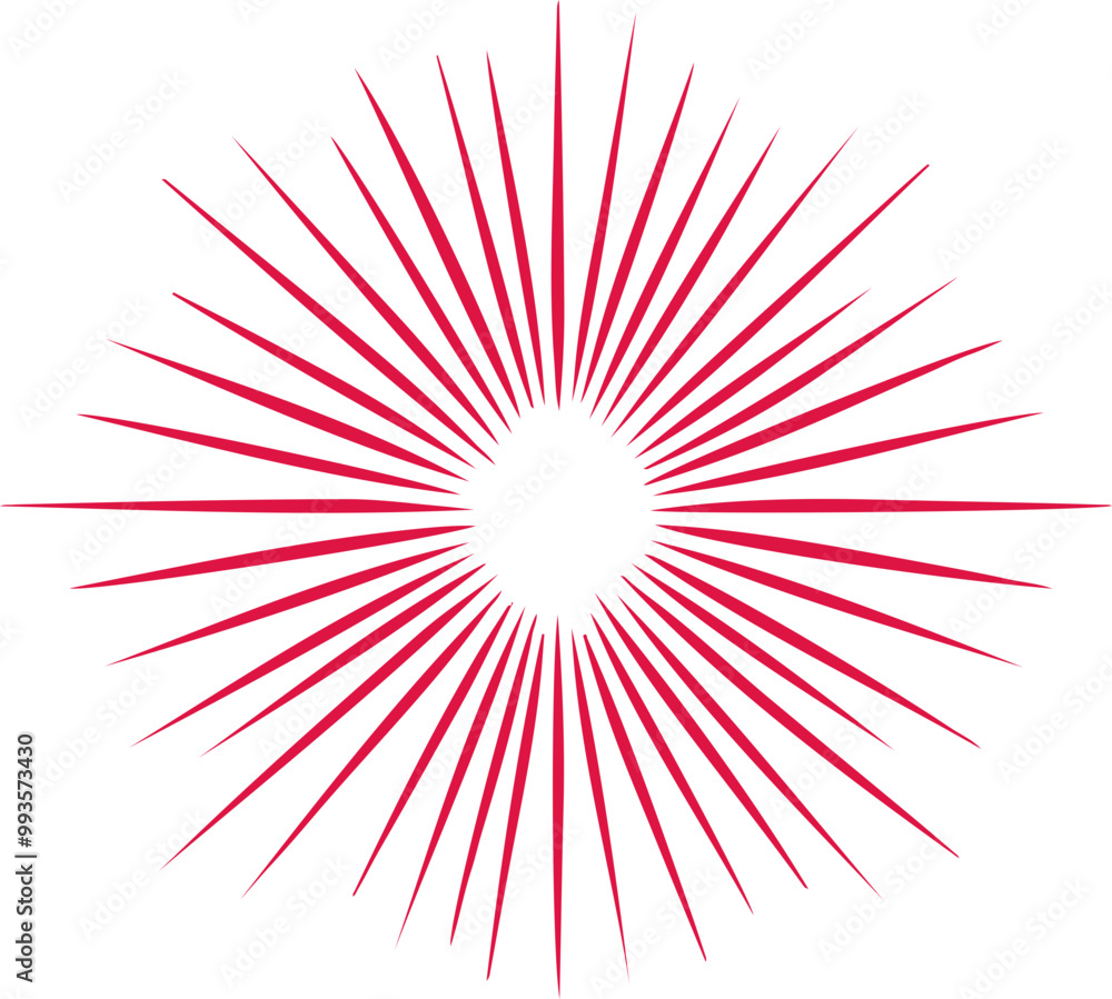 Radiant Red Starburst Vector Design Radiant Red Starburst Vector Design