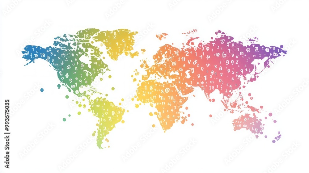 World map with markers for business or travel infographics design, flat vector illustration of a grey world on a white background. World map with markers for business or travel infographics design, flat vector illustration of a grey world on a white background.