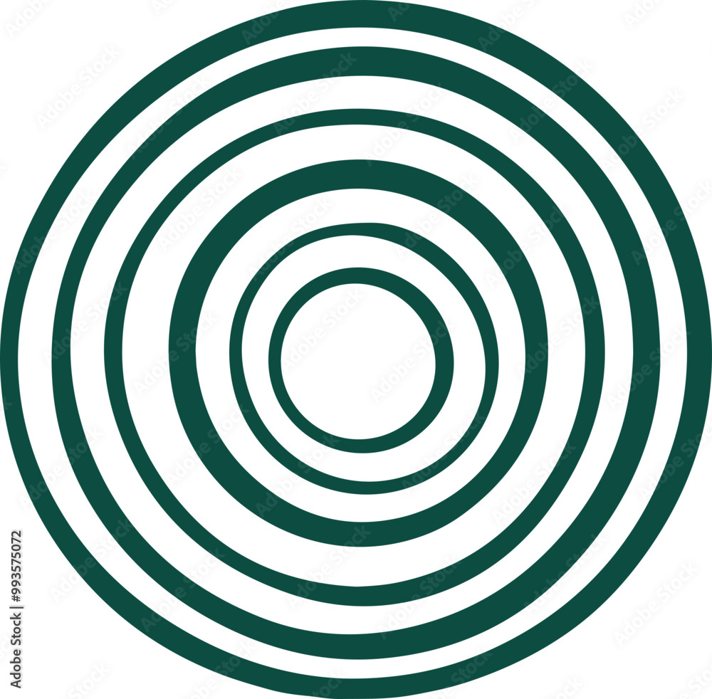 Geometric Green Circles Vector Design Geometric Green Circles Vector Design