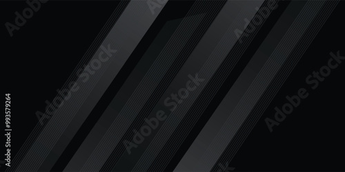 Black abstract geometric background. Modern shape concept