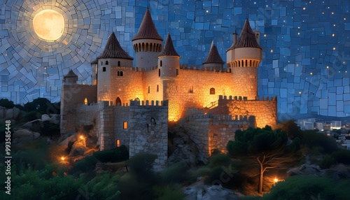 Magical Twilight at the Mosaic Castle photo