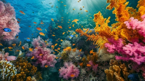 beautiful vivid color underwater