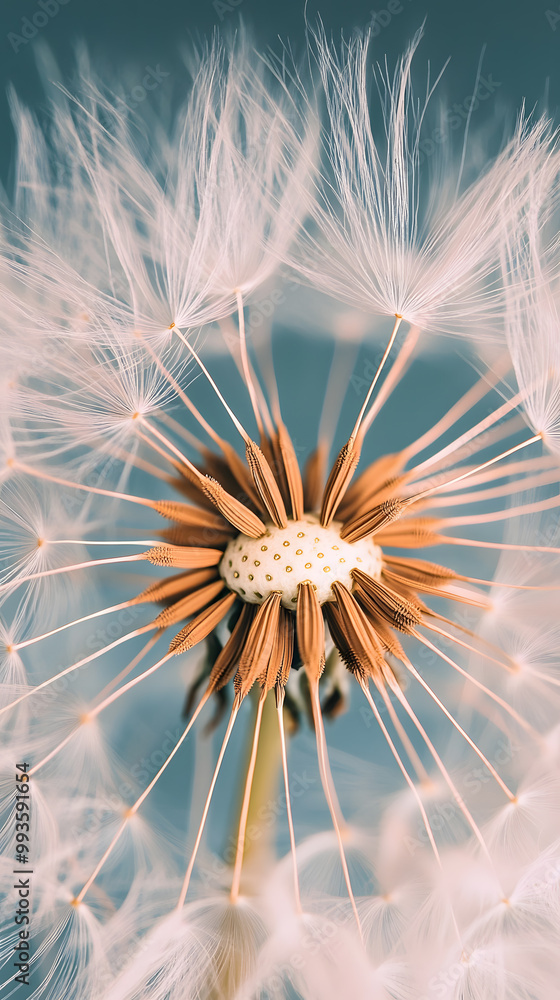 Obraz premium A close-up of a dandelion flower